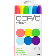 Copic Ciao 6 Brights набор маркеров &quot;Яркие&quot; - Copic Ciao 6 Brights набор маркеров "Яркие"