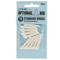 Набор перьев Copic Standard Broad скошенное стандартное долото 7 мм 10 штук - Набор перьев Copic Standard Broad скошенный наконечник 7мм 10шт купить в магазине маркеров Copic.Club с доставкой по всему миру